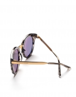 Gray marbled cat's eye sunglasses