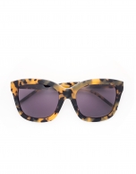 Brown yellow tortoise sunglasses