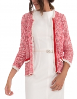 Azalea knit jacket with fringe