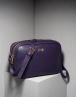 Bolso bandolera piel violeta oscuro Taylor