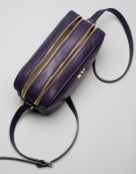 Bolso bandolera piel violeta oscuro Taylor