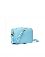 Bolso bandolera piel celeste Taylor