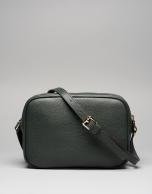 Bolso bandolera piel verde oscuro Taylor