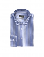 Blue and white striped shirt