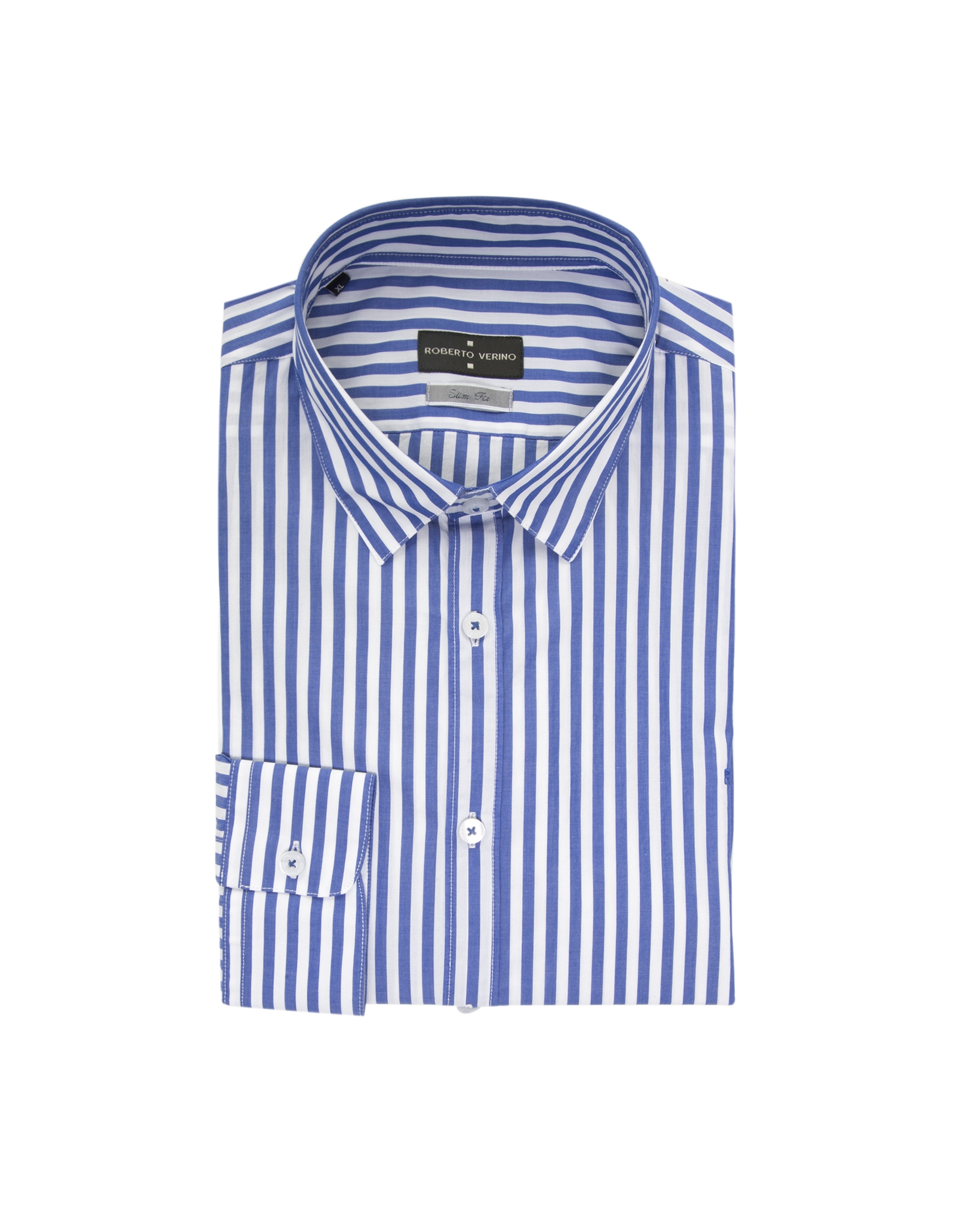 Blue and white striped shirt