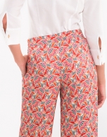 Pantalón palazzo estampado azalea