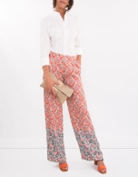 Azalea print palazzo pants