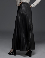 Long pleated party skirt