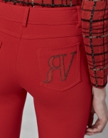 Red pants with 5 pockets