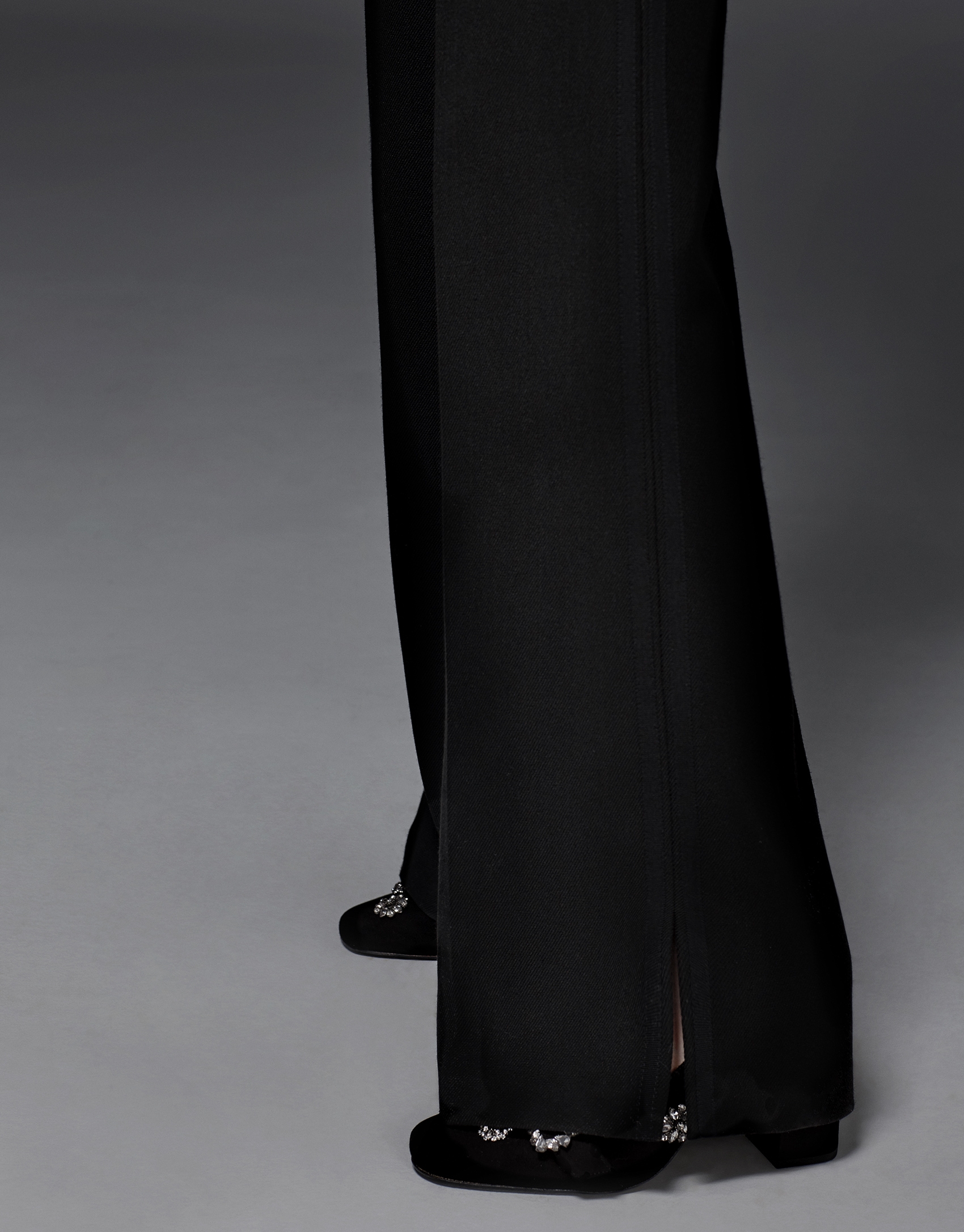 Black palazzo jogging pants