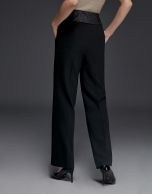 Pants with waist sash