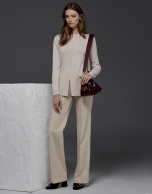 Ivory straight pants