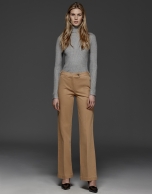 Camel straight pants