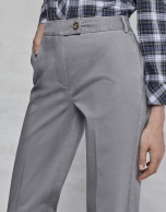 Grey straight pants