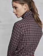 Plaid shirt with bow