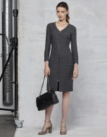 Marengo gray stretch fabric dress