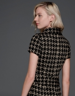 Hounds tooth shirtwaist dress