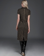 Hounds tooth shirtwaist dress