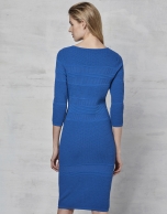 Vestido punto azul zafiro