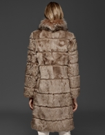 Tan lambskin coat