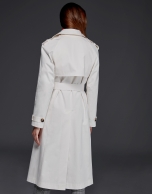 Long white raincoat