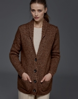 Brown jacket with belt