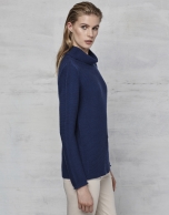 Navy blue turtle neck sweater