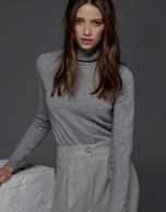 Gray turtle neck sweater