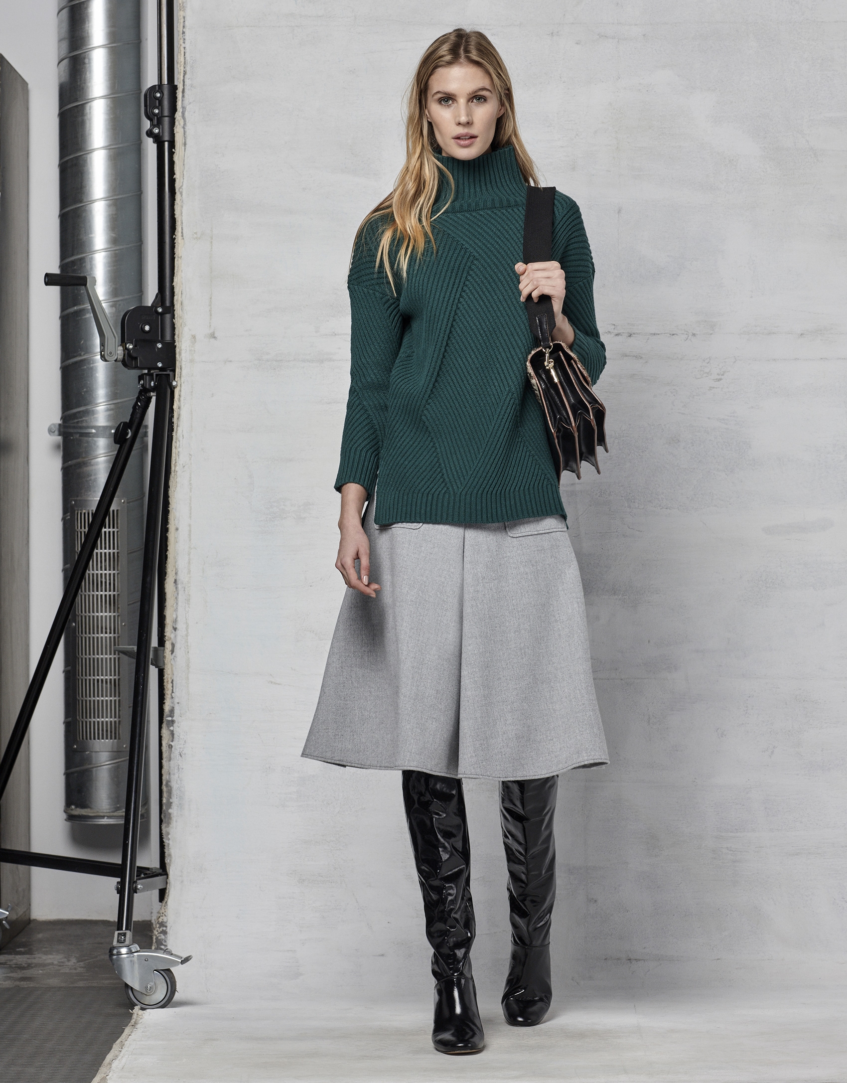 Emerald green oversize sweater