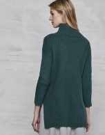 Emerald green oversize sweater