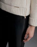 Ivory sweatshirt-style sweater