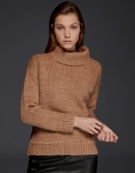 Beige sweatshirt-style sweater