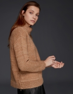 Beige sweatshirt-style sweater