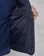 Navy blue windbreaker without hood