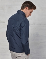 Navy blue windbreaker without hood