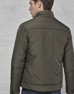 Khaki windbreaker without hood