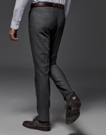 Gray dress pants with darting