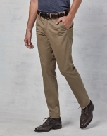 Mink-colored cotton chinos