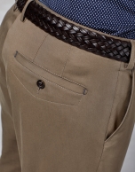 Mink-colored cotton chinos