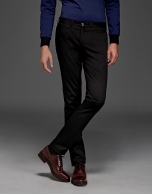 Black cotton chinos