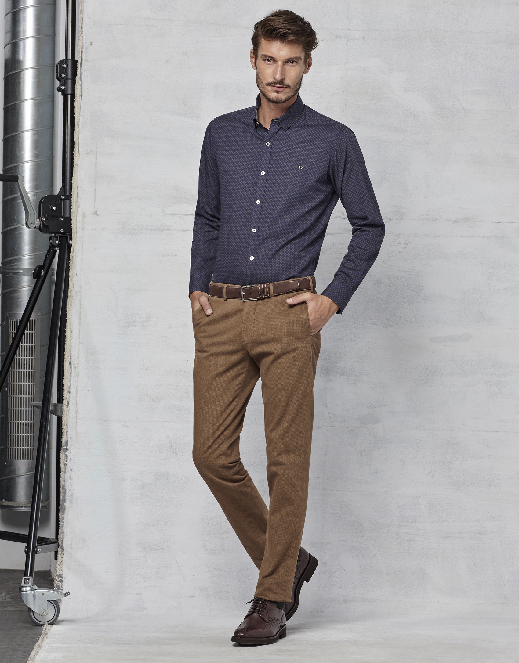 Pantalon chino marron hotsell