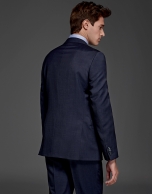 Traje slim fit liso azulón