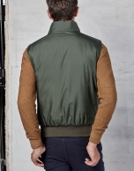 Green / ochre reversible vest