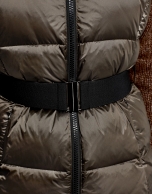 Brown quilted vest