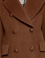 Hazelnut sailor's pea jacket