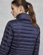 Midnight blue short ski jacket