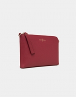 Clutch Lisa saffiano rojo 