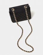 Black Ghauri Nano bag with metallic appliqué