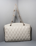 Bolso shoulder Monnaie piel acolchada hielo