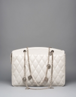 Bolso shoulder Monnaie piel acolchada hielo